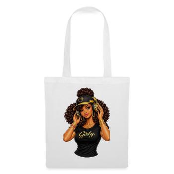 Girly Beats Illustration Hip-Hop - Stoffbeutel - Weiß - Vorne