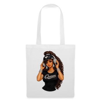 Queen Hip-Hop Glam Illustration - Tote Bag - white - Front