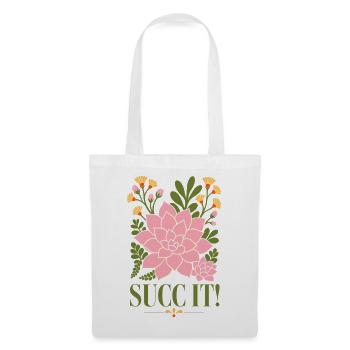 Succ It Organic Gardening Sukkulenten-Liebhaber - Stoffbeutel - Weiß - Vorne