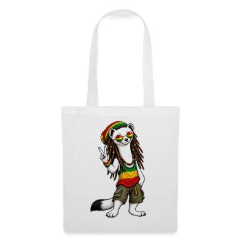Hermine-Reggae - Stoffbeutel - Weiß - Vorne