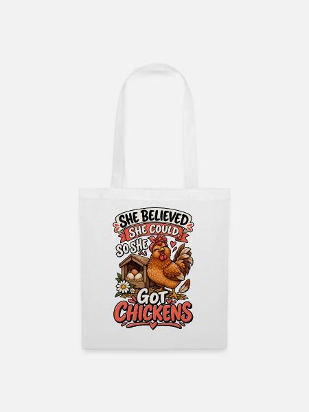 Chicken Owner Inspiration - Stoffbeutel - Weiß