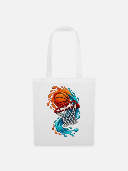 Basketball Wave Dunk - Stoffbeutel - Weiß