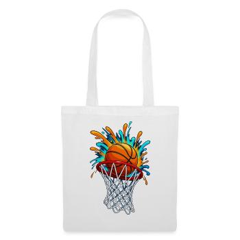 Basketball Splash Burst - Stoffbeutel - Weiß - Vorne