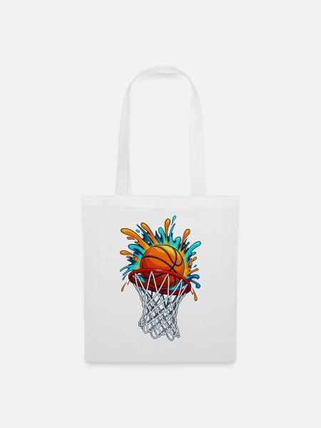 Basketball Splash Burst - Stoffbeutel - Weiß