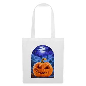 Halloween Pumpkin - Stoffbeutel - Weiß - Vorne