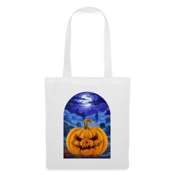 Halloween Pumpkin - Stoffbeutel - Weiß - Vorne