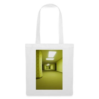 The Backrooms Yellow Wallpaper Print | Creepypasta - Stoffbeutel - Weiß - Vorne