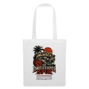 Dreizehnte Spur Hafen Retro - Stoffbeutel - Weiß - Vorne