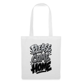 Please como home - Stoffbeutel - Weiß - Vorne