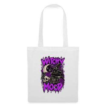 Hexen-Mond-Katze - Stoffbeutel - Weiß - Vorne