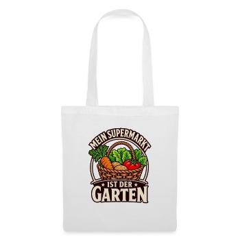Gartenernte Selbstversorgung - Stoffbeutel - Weiß - Vorne