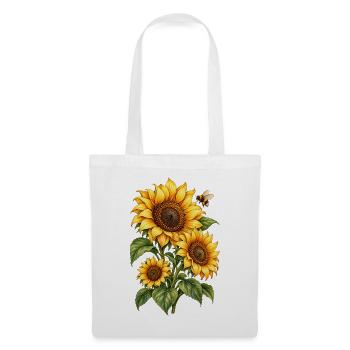 Sonnenblumen Gartenliebe - Stoffbeutel - Weiß - Vorne
