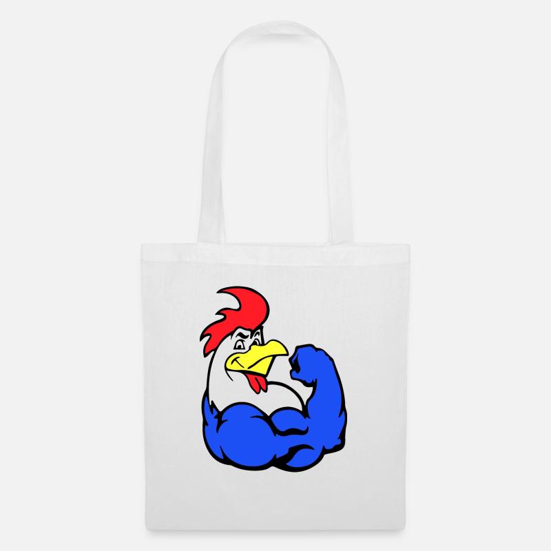 French Rooster - Stoffbeutel - Weiß