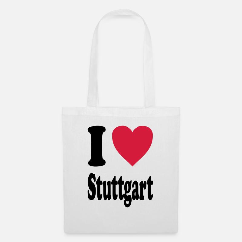I love Stuttgart - Stoffbeutel - Weiß