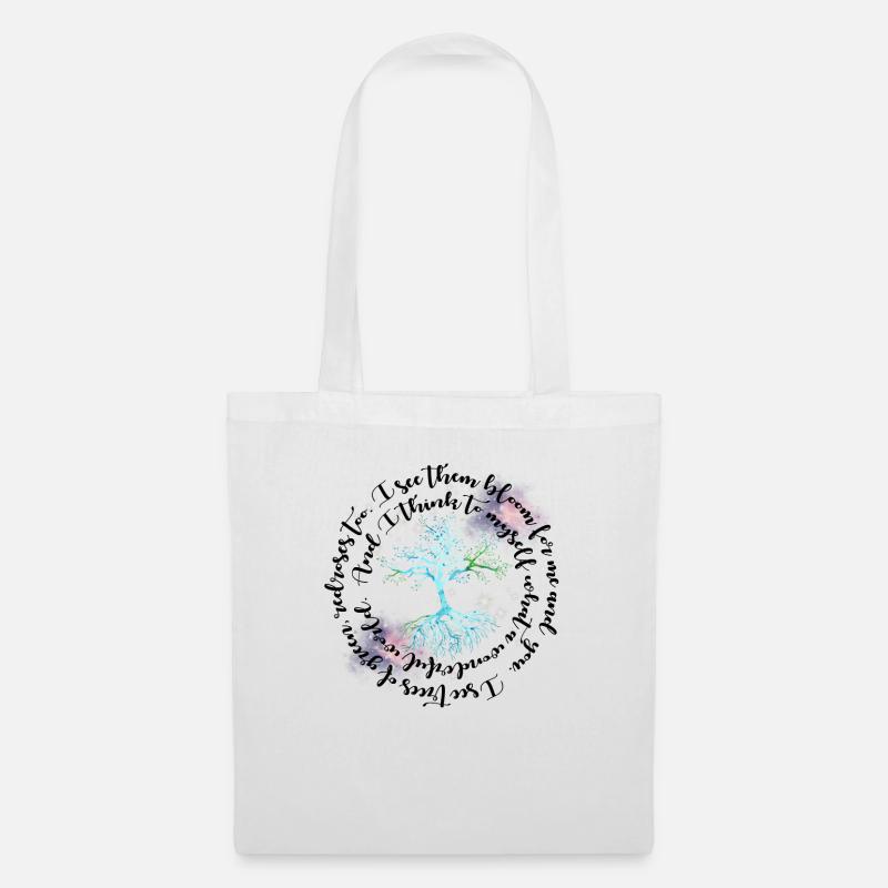 Hippie Tree - Tote Bag - white
