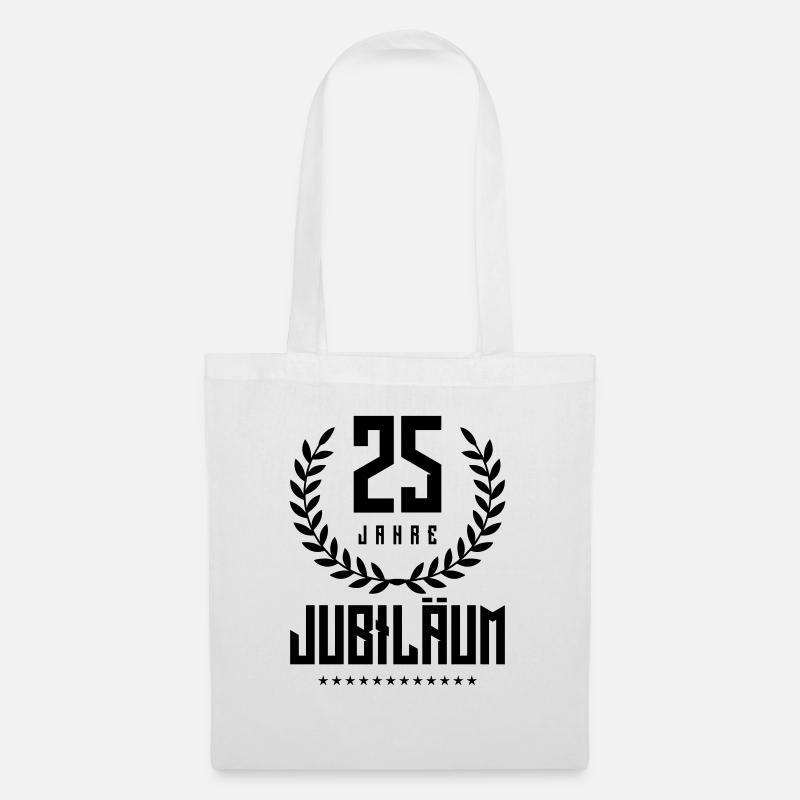 25 jahre jubiläum kranz - Stoffbeutel - Weiß