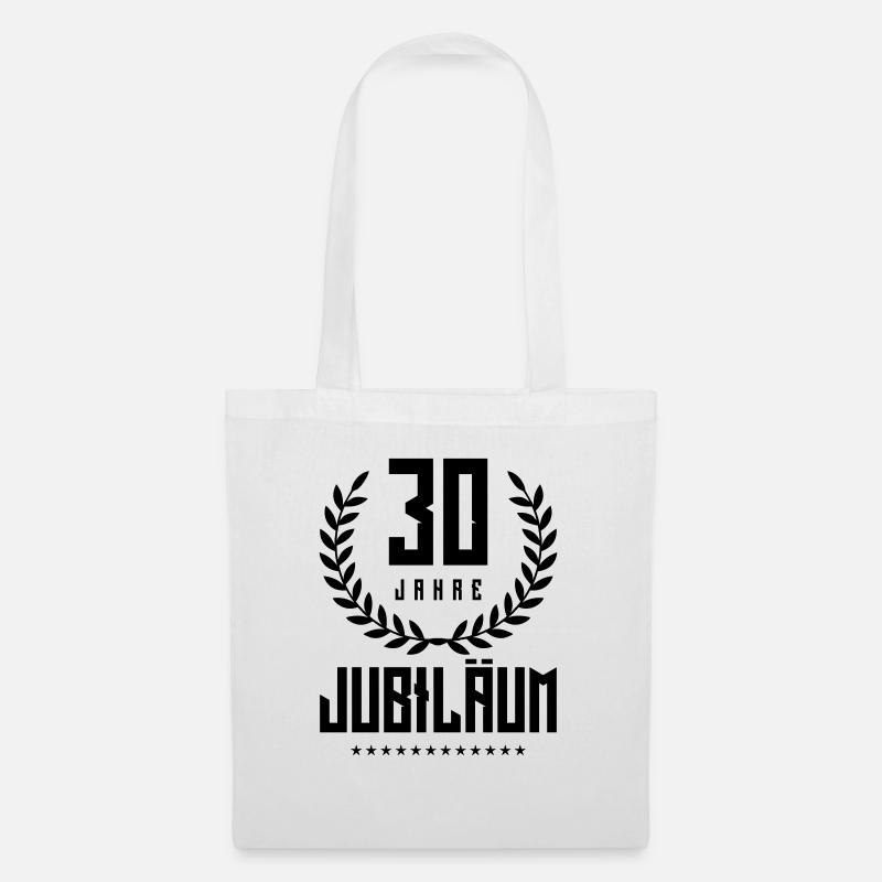 30 jahre jubiläum kranz - Stoffbeutel - Weiß