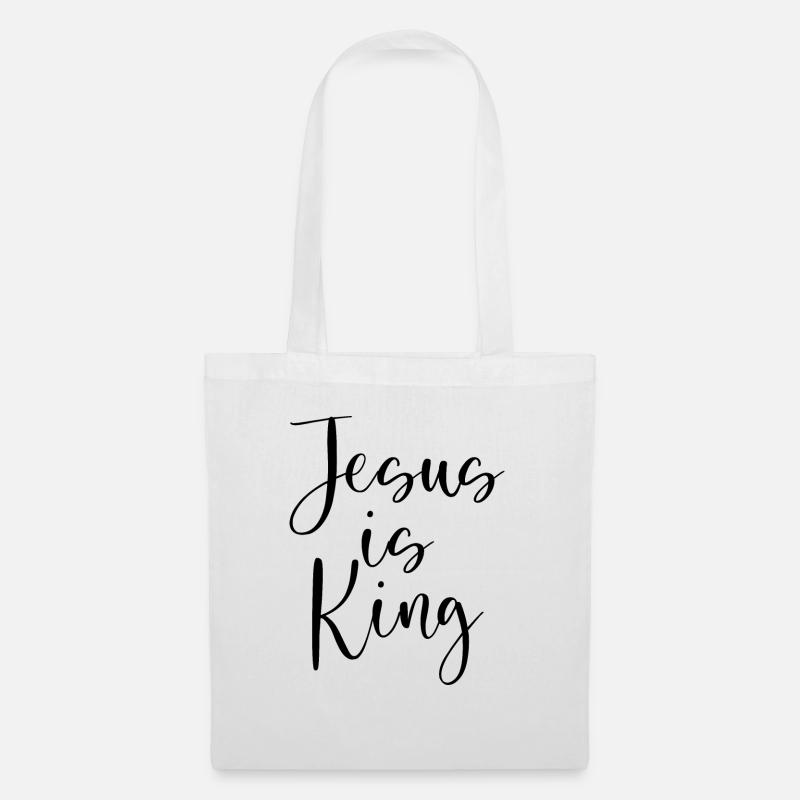 Jesus ist König - Stoffbeutel - Weiß
