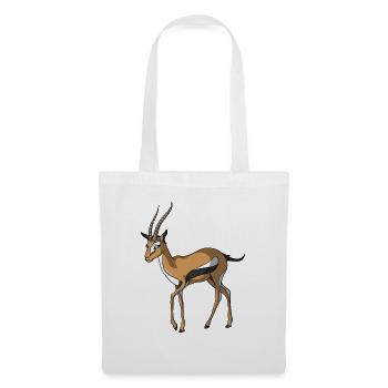 gazelle - Sac en tissu - blanc - Devant