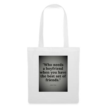 Design sans titre - Sac en tissu - blanc - Devant
