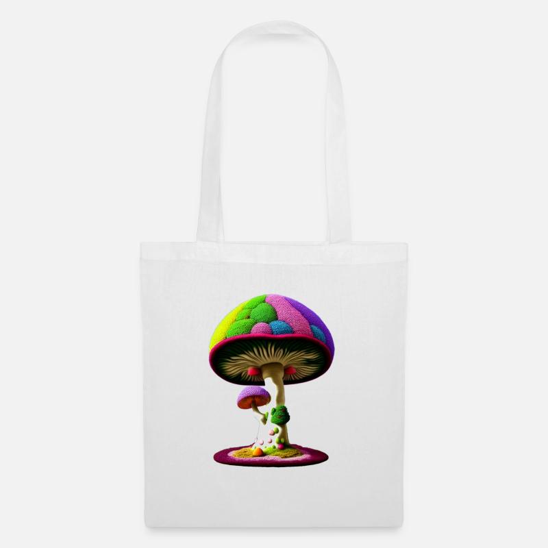 Magic Mashroom Tree - Tote Bag - white