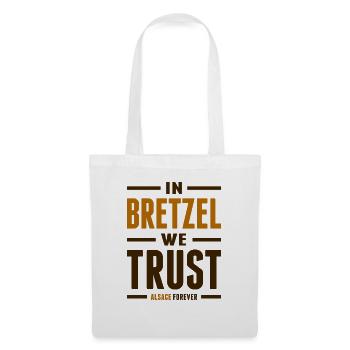 In bretzel we trust - Sac en tissu - blanc - Devant
