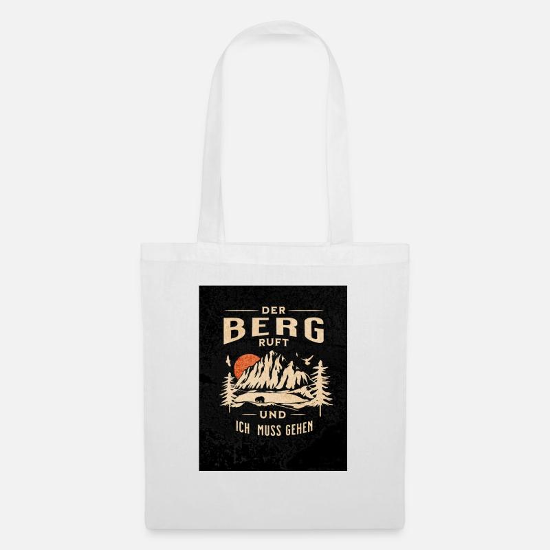 Der Berg ruft - Stoffbeutel - Weiß