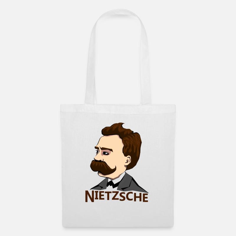 Nietzsche - Stoffbeutel - Weiß