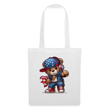 Ourson Cool v2 - Sac en tissu - blanc - Devant