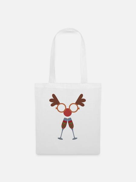 Weihnachtsdesign-Geschenkidee-Feier - Stoffbeutel - Weiß