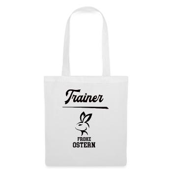 Trainer Ostern Geschenk Fußballtrainer Handball - Stoffbeutel - Weiß - Vorne