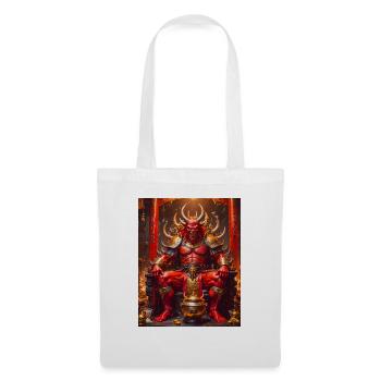 Shuten-dōji Rothäutiger Dämonenkönig trinkt Sake o - Stoffbeutel - Weiß - Vorne