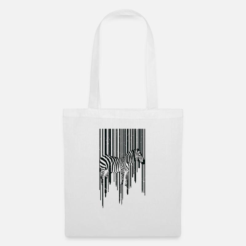 Animal Zebra Scancode Planet Hypnose 3D - Stoffbeutel - Weiß