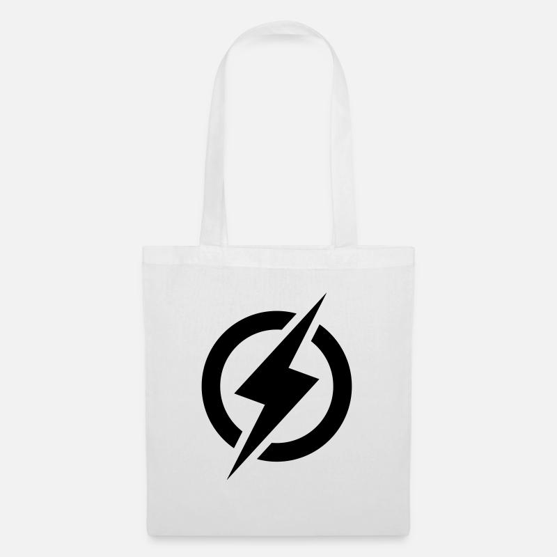 Blitz Symbol - Stoffbeutel - Weiß