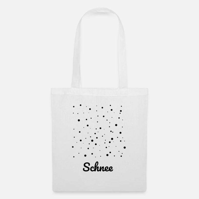 Schnee,Winter,weihnachtlich,Schneeflocken,Idee - Stoffbeutel - Weiß
