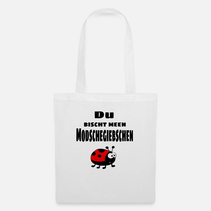 Modschegiebschen - sächsisch - Stoffbeutel - Weiß