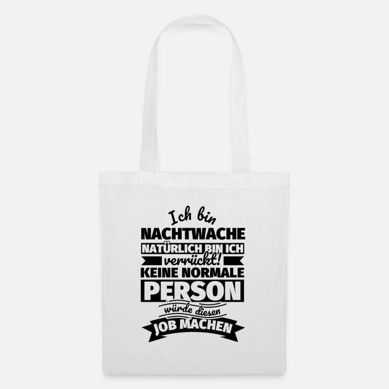 Nachtwache Geschenke - Stoffbeutel - Weiß