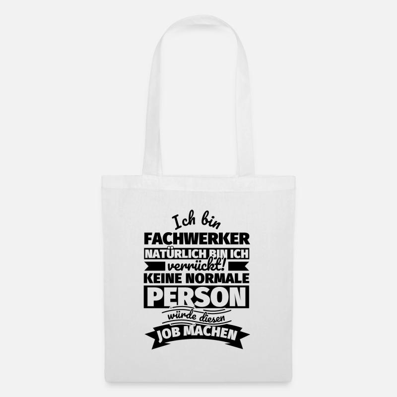 Fachwerker Geschenke - Stoffbeutel - Weiß