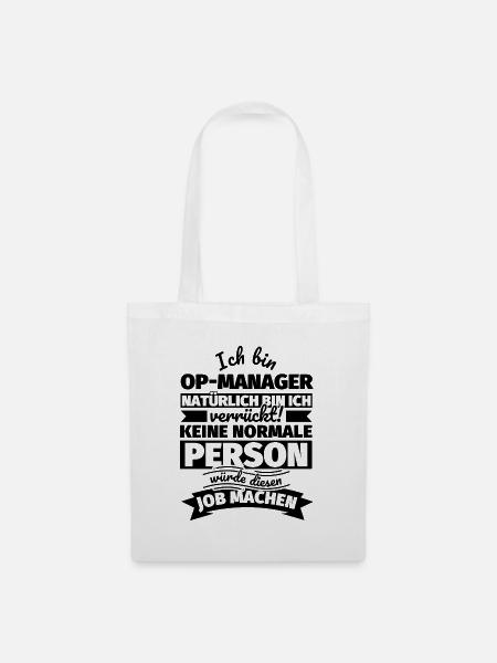 OP-Manager Geschenke - Stoffbeutel - Weiß