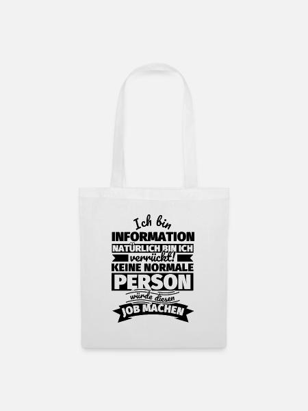 Information Geschenke - Stoffbeutel - Weiß