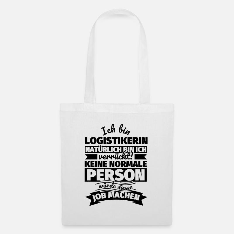 Logistikerin Geschenke - Stoffbeutel - Weiß