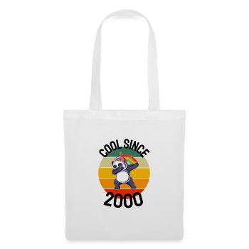 Cool Seit 2000 Retro Dabbing Panda 22. Geburtstag - Stoffbeutel - Weiß - Vorne