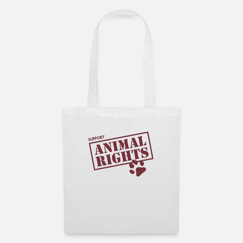 Support Animal Rights - Stoffbeutel - Weiß
