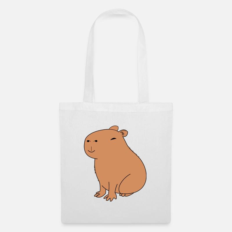Happy Capybara - Tote Bag - white