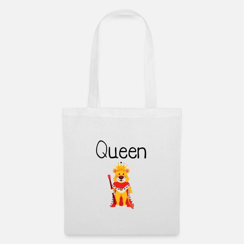 King Queen Partnerlook - Stoffbeutel - Weiß