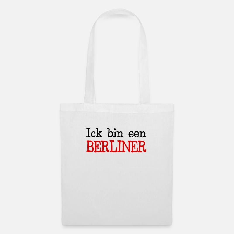 Ick bin een Berliner Deutschland Berlin Hauptstadt - Stoffbeutel - Weiß