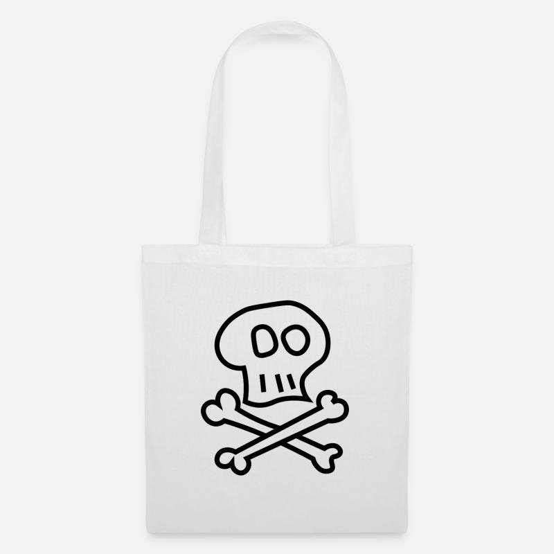 Pirate_skull - Tote Bag - white