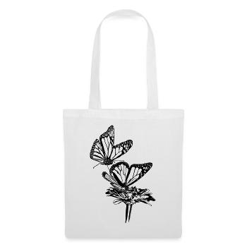 Monarch Butterfly Sketch Graphic Butterfly Lovers - Sac en tissu - blanc - Devant