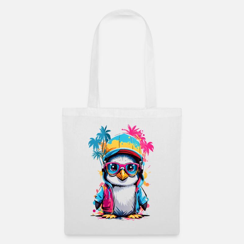 Cool Penguin - Tote Bag - white