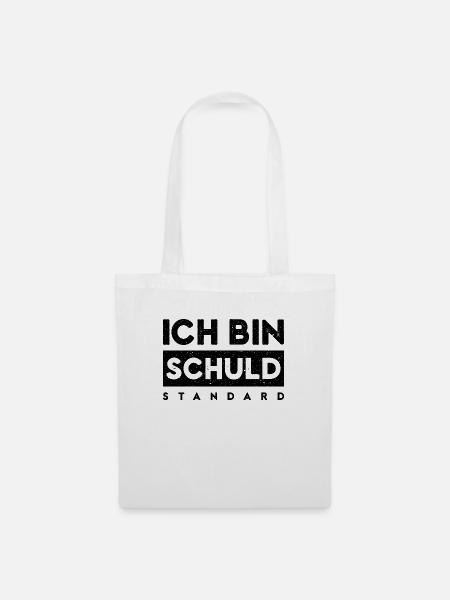 Ich bin schuld Standard - Stoffbeutel - Weiß